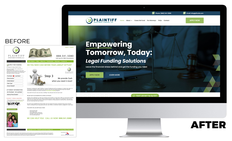 Plaintiff Investment Funding Before & After